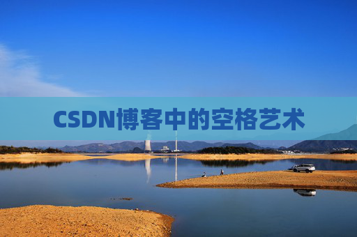 CSDN博客中的空格艺术